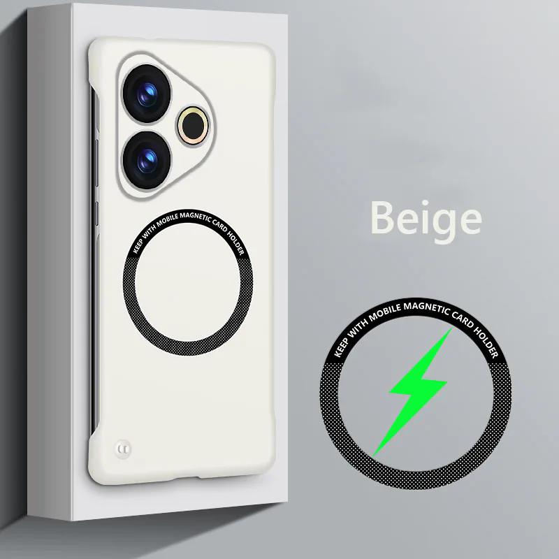 Frameless Magnetic For Magsafe Slim Case For Realme GT 6 6T GT6 GT6T Neo6 SE Neo6SE Wireless Charging Hard Back Cover