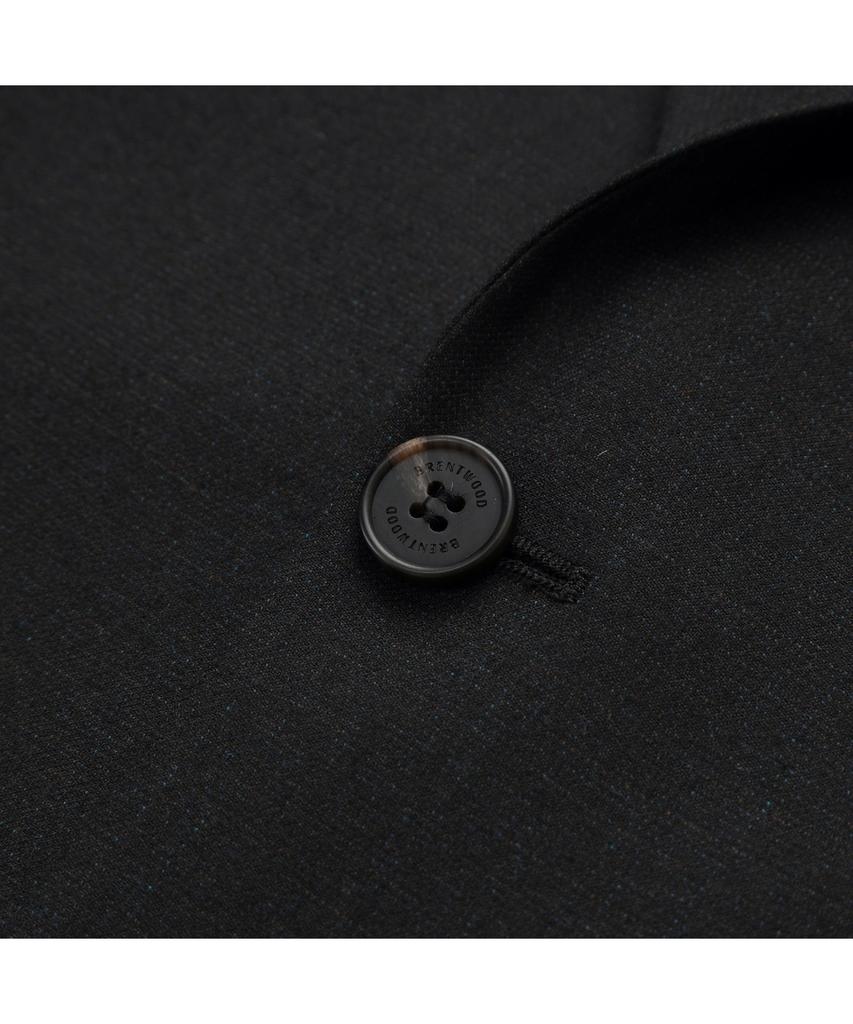 BRENTWOOD Wool Blended Micro Classic Suit Jacket - Dark Brown Brfbw26741Brd