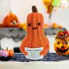 Halloween Pumpkin Decoration Crochet Pumpkin Hug Handmade Positive Energy Ornament for Mental Health Support