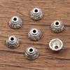 Антикварные серебряные разделительные бусины в виде цветков: Многостильный, полый дизайн для браслетов и ожерелий DIY