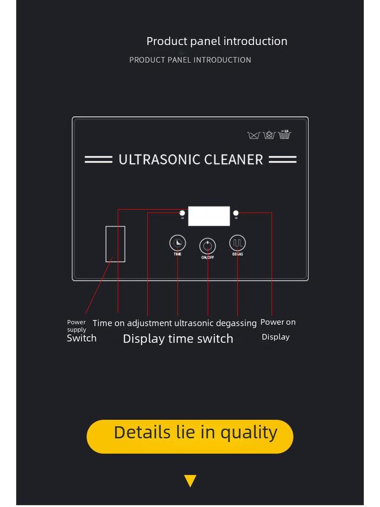 Компактный ультразвуковой очиститель объемом 0,8 л для очков, часов, зубных протезов, ювелирных изделий, материнских плат и лабораторного использования