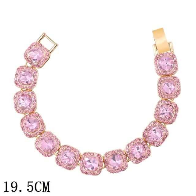 Новый модный роскошный 12 мм кубинский браслет-цепочка с ледяным звеном для женщин и мужчин, золотой серебряный цвет, блестящий браслет со стразами, ювелирные изделия