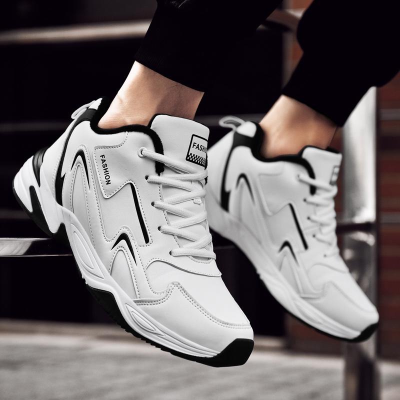 Высококачественная зимняя теплая спортивная повседневная обувь мужская обувь большого размера кроссовки для бега на открытом воздухе плюшевые походные туфли