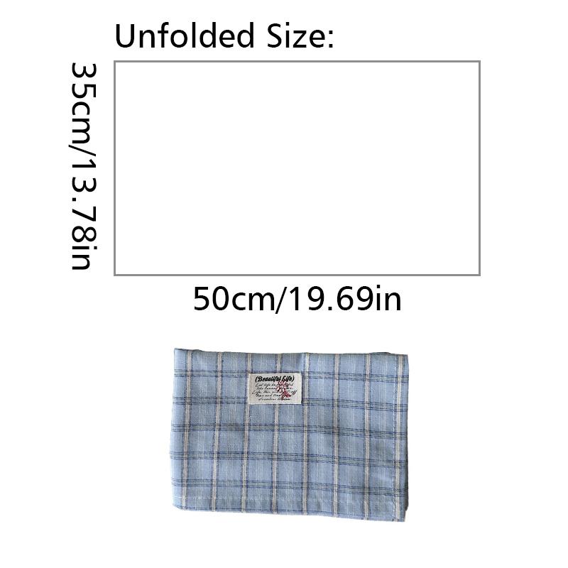 1PC Blogger Same Napkins Table Mat Checkered Tablemats Ins Plaid Tablecloth Home Decoration Accessories 35x50cm