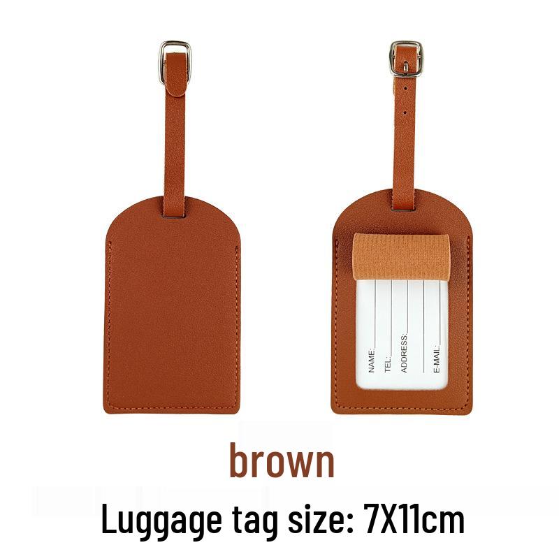 Набор из настраиваемой обложки для паспорта из ПУ кожи и багажной бирки с бумажной карточкой