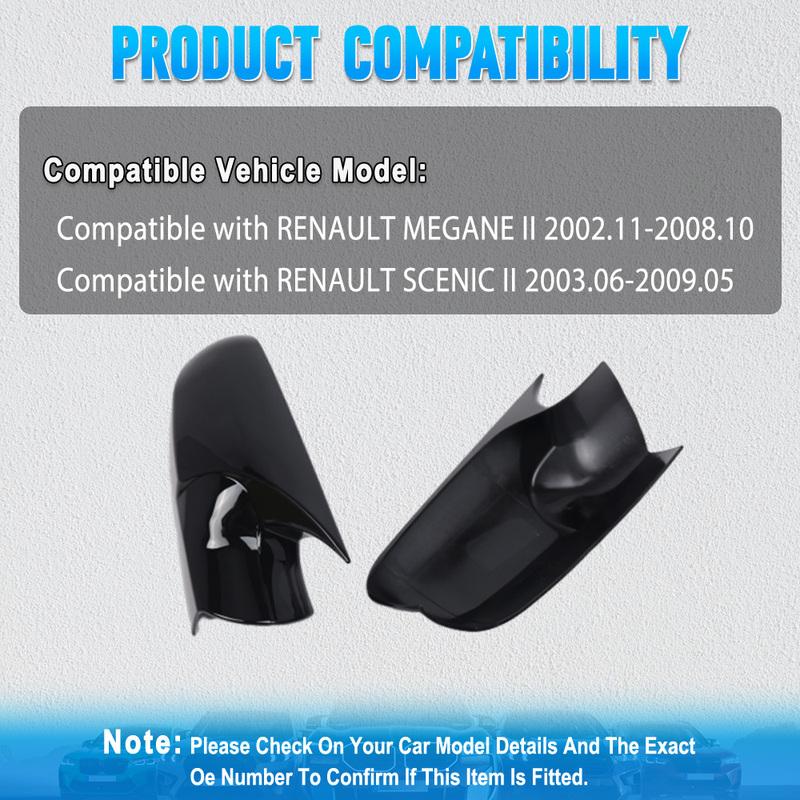Накладка на корпус бокового зеркала заднего вида для RENAULT MEGANE II 2002-2008 SCENIC II 2003-2009 8200217947 8200246786