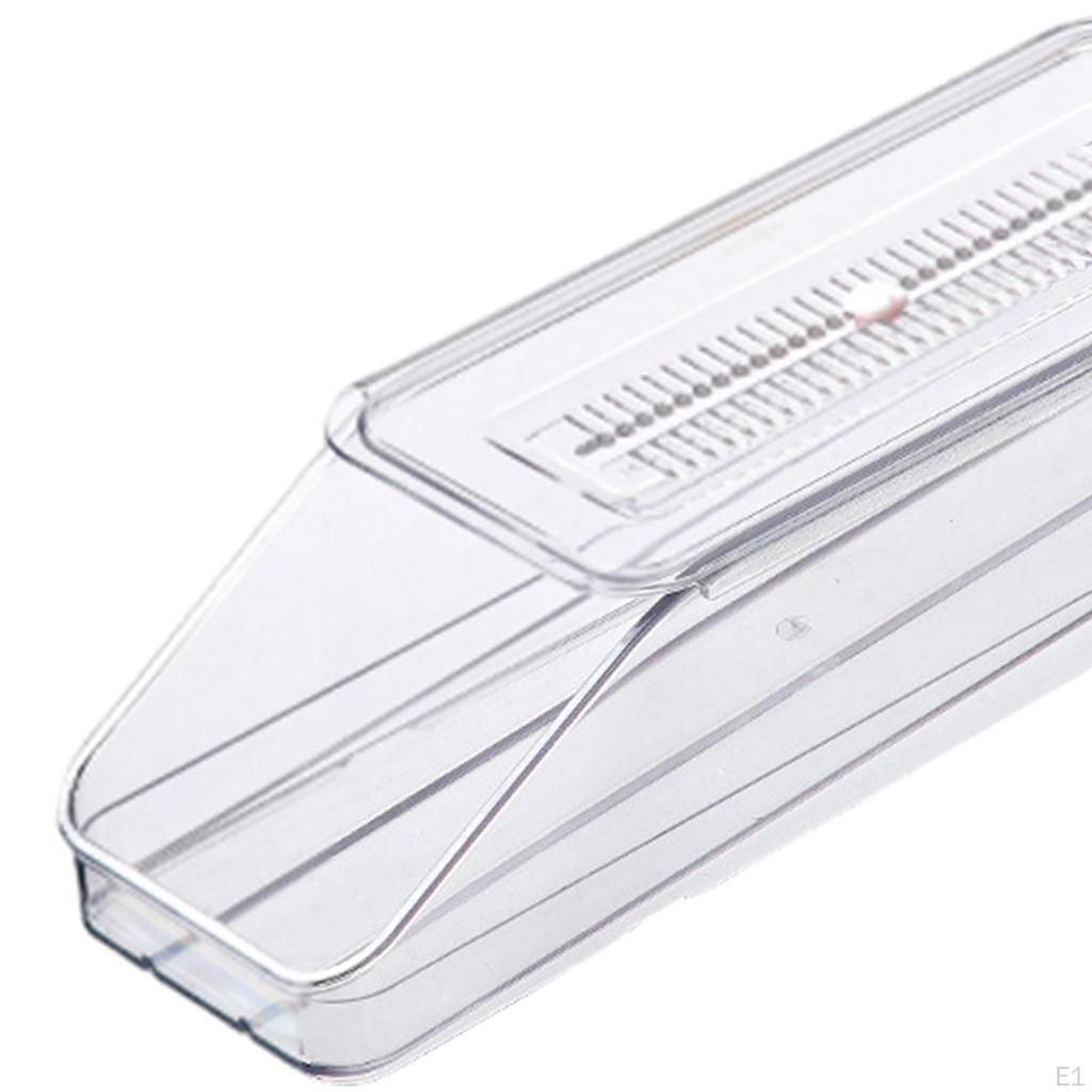 Refrigerator Rolling Egg Dispenser Organizer Stackable Hold 5 Eggs Storage Box