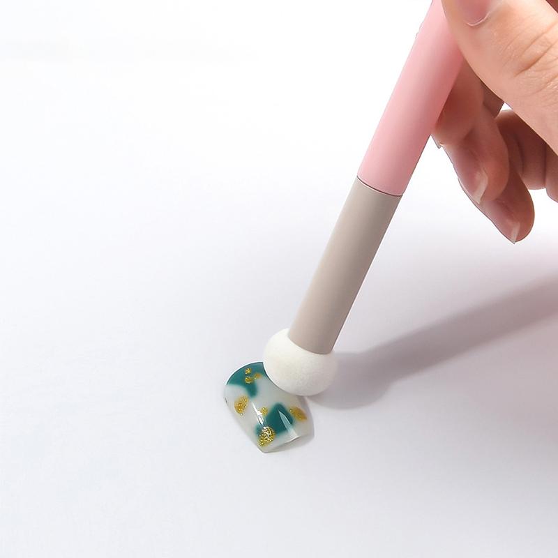 1 шт., ручка для градиентной растушевки, точечная кисть, губка, кисть для дизайна ногтей, инструмент