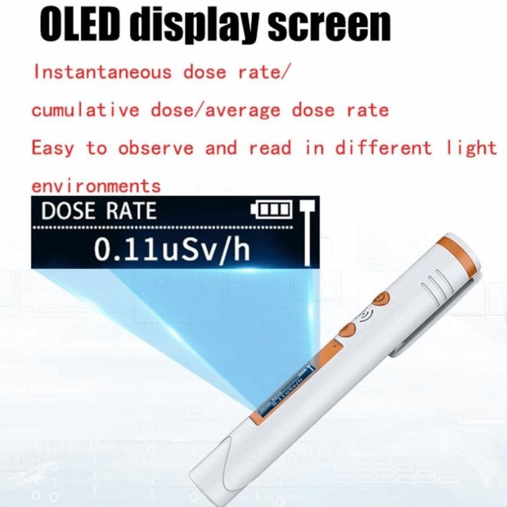 Pen Type Nuclear Radiation Detector Handheld Dosimeter 48mm Geiger Counter  Radiation Detection