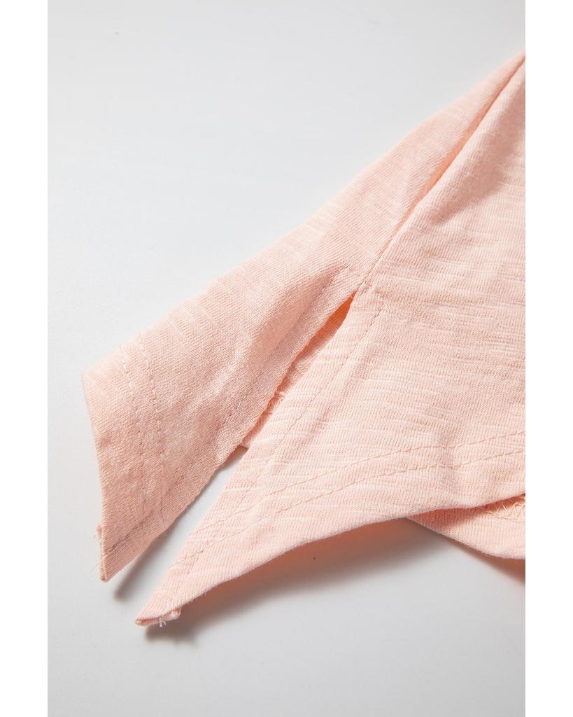 Azura Exchange Розовый цветочный пэчворк с открытым швом, свободный топ с высоким и низким вырезом