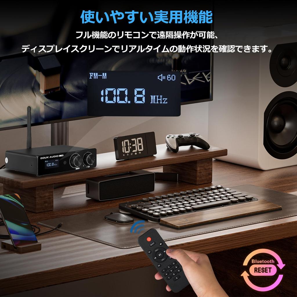 Douk Audio M1 FM HiFi TPA3116 цифровой усилитель Bluetooth стерео приемник домашний FM усилитель 5.1 50W2