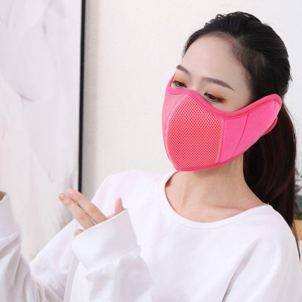 Plush Thermal Earmuffs Mask Warm Ear Warmer Winter Fleece Winter Mask