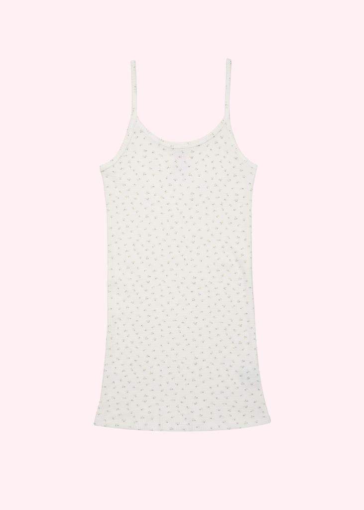 ATTENDS Waffle Sleeveless Shirt (Flower)