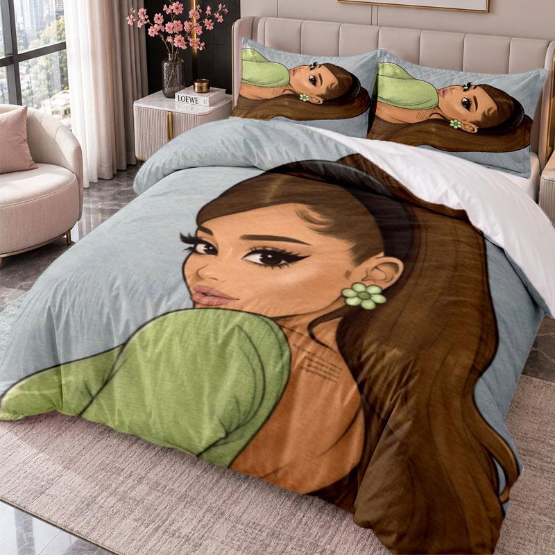 Ariana Grande 3Pcs Bedding Set Duvet Cover With Two Pillowcases For Bedroom Home Decoration