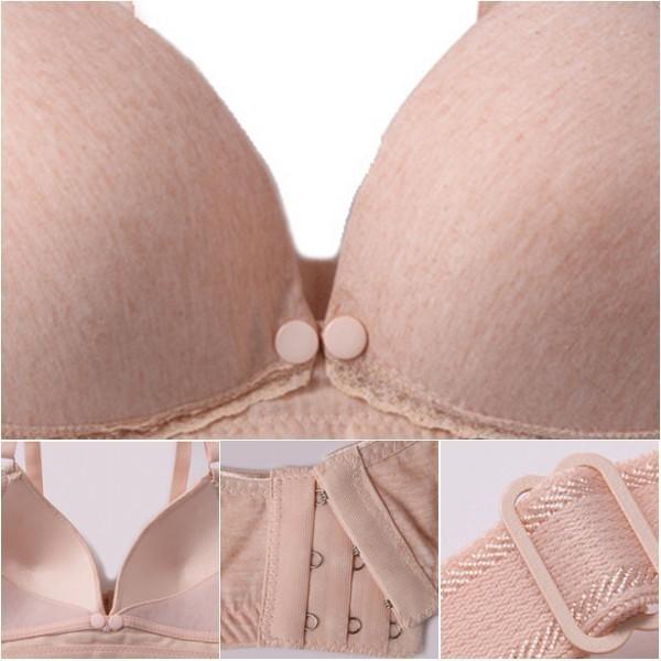 Nursing Bra Smooth Bra with Removable Cups Pink B80