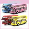 Премиальное качество Двухэтажный экскурсионный лондонский городской автобус Игрушка для детей с инерционным механизмом, со звуком и светом