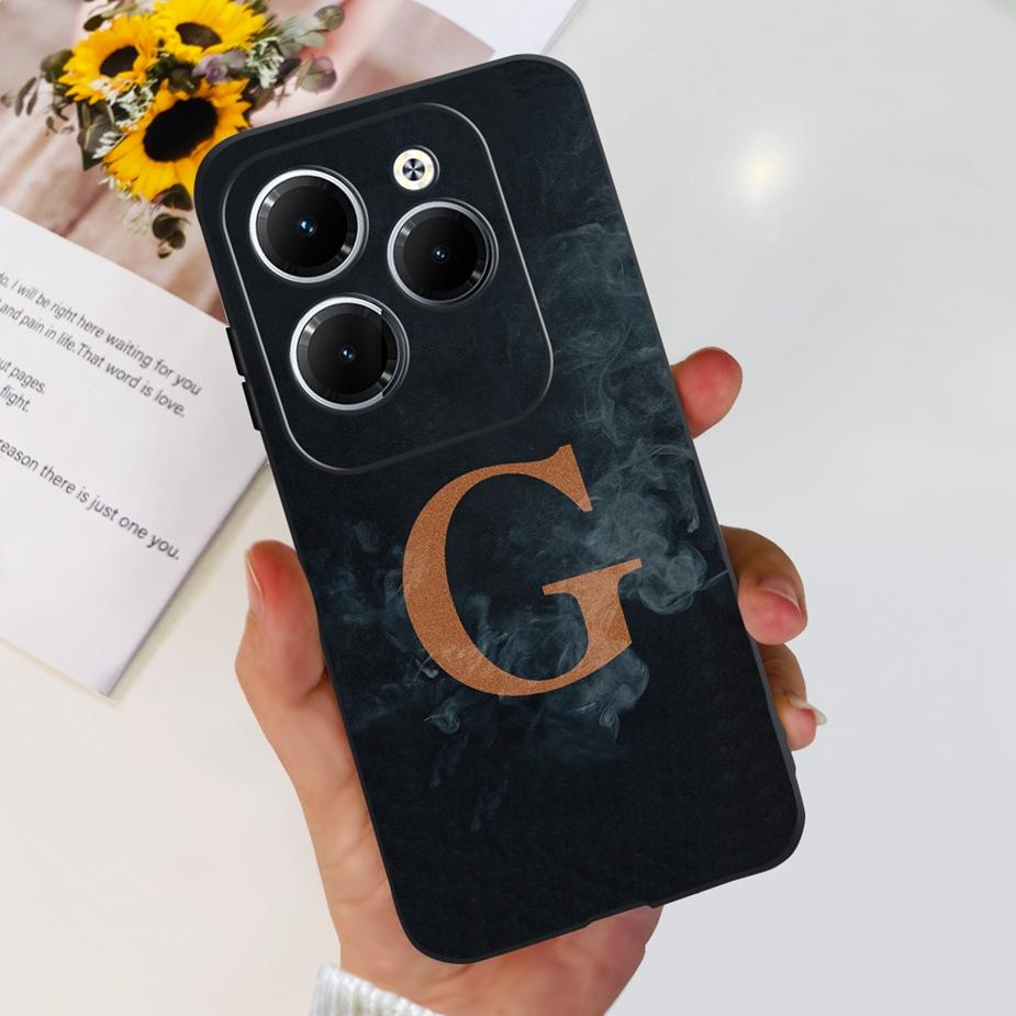 Чехол для Infinix Hot 40 Pro Hot40 X6836 X6837 Новый с буквами Мягкий ТПУ Чехол для телефона Для Infinix Hot 40i Hot 40 Pro Hot40i Бампер