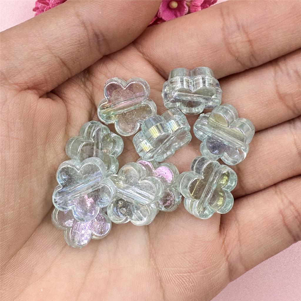 Креативное ожерелье-браслет из бисера для рукоделия 15 мм 10 шт. цепочка для мобильного телефона, бусины-цветы, ручная работа, DIY фурнитура для изготовления ювелирных изделий
