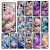 Чехол с природным цветком пиона и розы для Samsung Galaxy S22 S20 Note20 Ultra S20 S22 S21 S10 S9 Plus S10E S20FE Note10Plus Note9 Funda