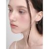 [Rosemont] Silver Ribbon One-Touch Earrings Ra24C52T