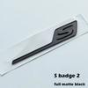 Long Underline S R C Badge ABS Car Emblem for Mercedes Benz AMG C63S E63S GTS GT63S GLC63S A45S CLA45S GLE63S Trunk Logo Sticker HL8