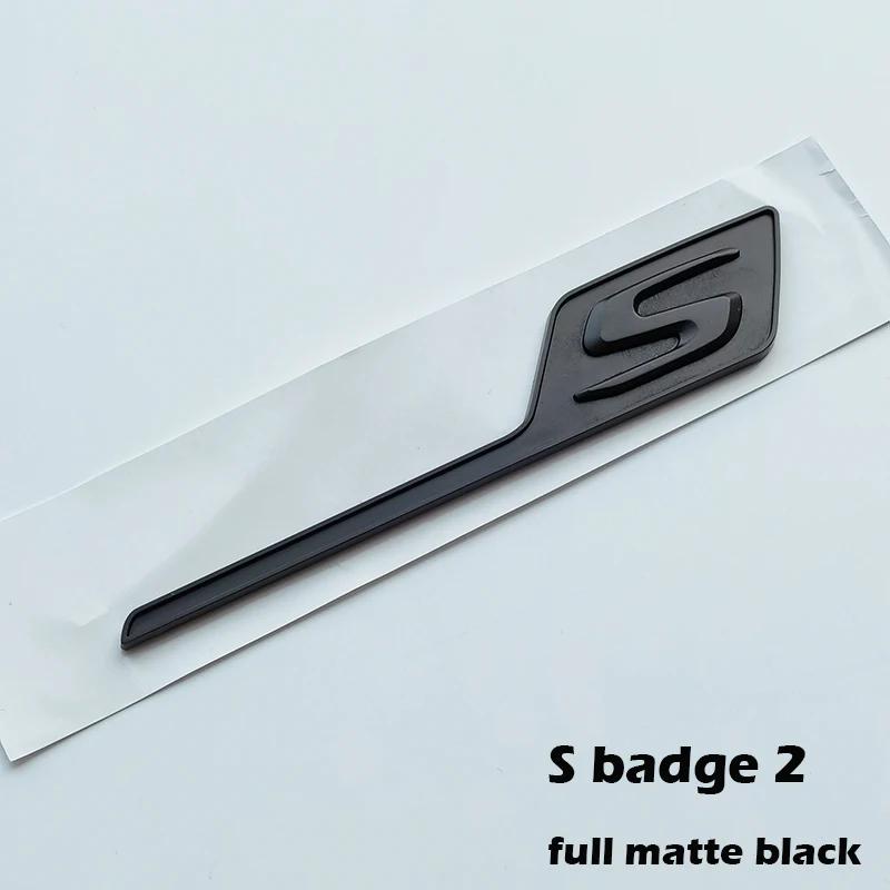 Long Underline S R C Badge ABS Car Emblem for Mercedes Benz AMG C63S E63S GTS GT63S GLC63S A45S CLA45S GLE63S Trunk Logo Sticker HL8