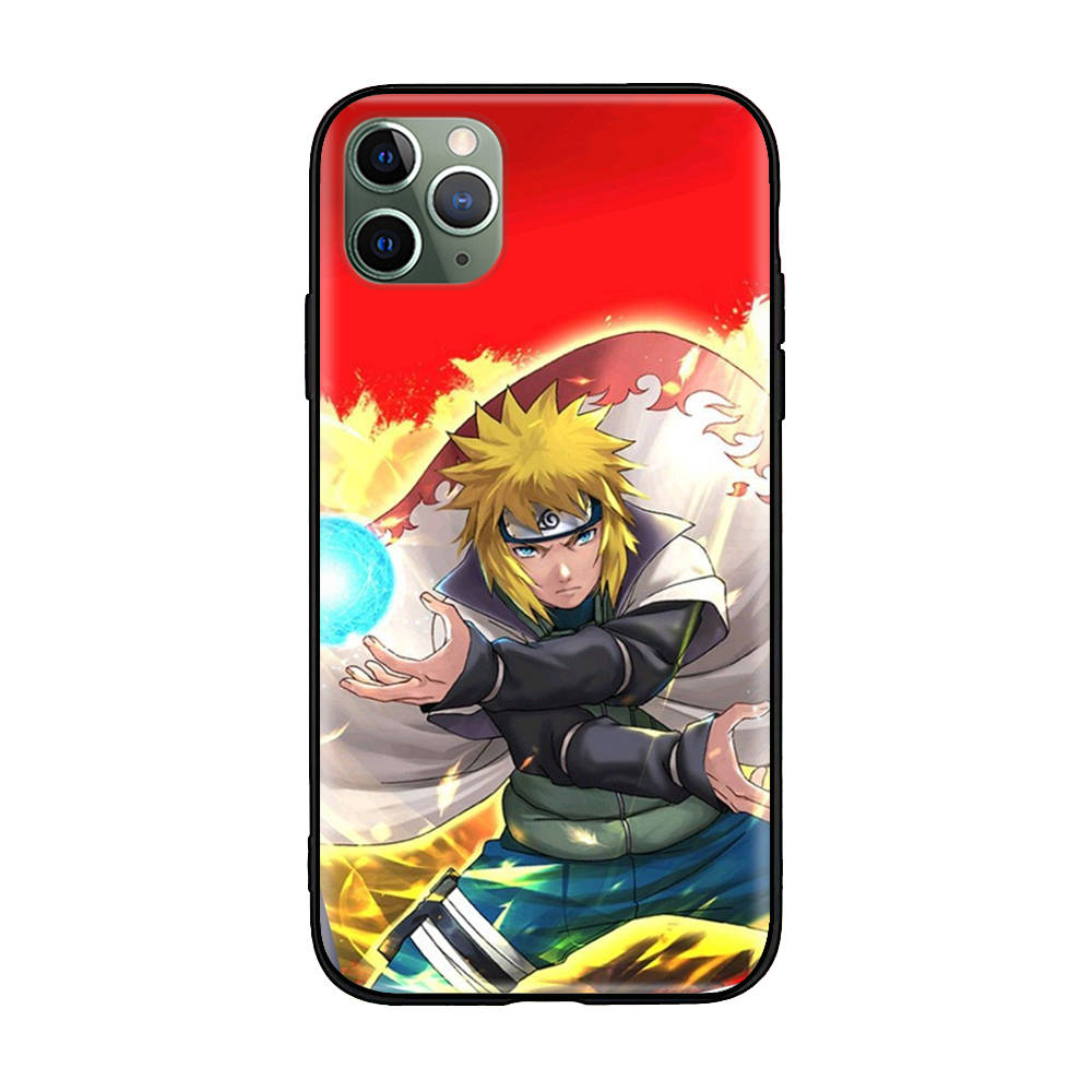 W-20 Naruto Hokage Soft Black Case for iPhone 11 12 13 14 15 6 7 8 X XS Pro Max XR Samsung S21 S22 S23 S24 FE Ultra S8 Plus