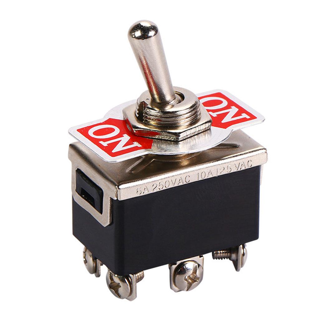 Профессиональный 12V Автомобильный Металлический Тумблер Двухполюсный Центральное Выкл. 20A Винтовой Терминал Количество 1 Упаковка Тактовая Кнопка