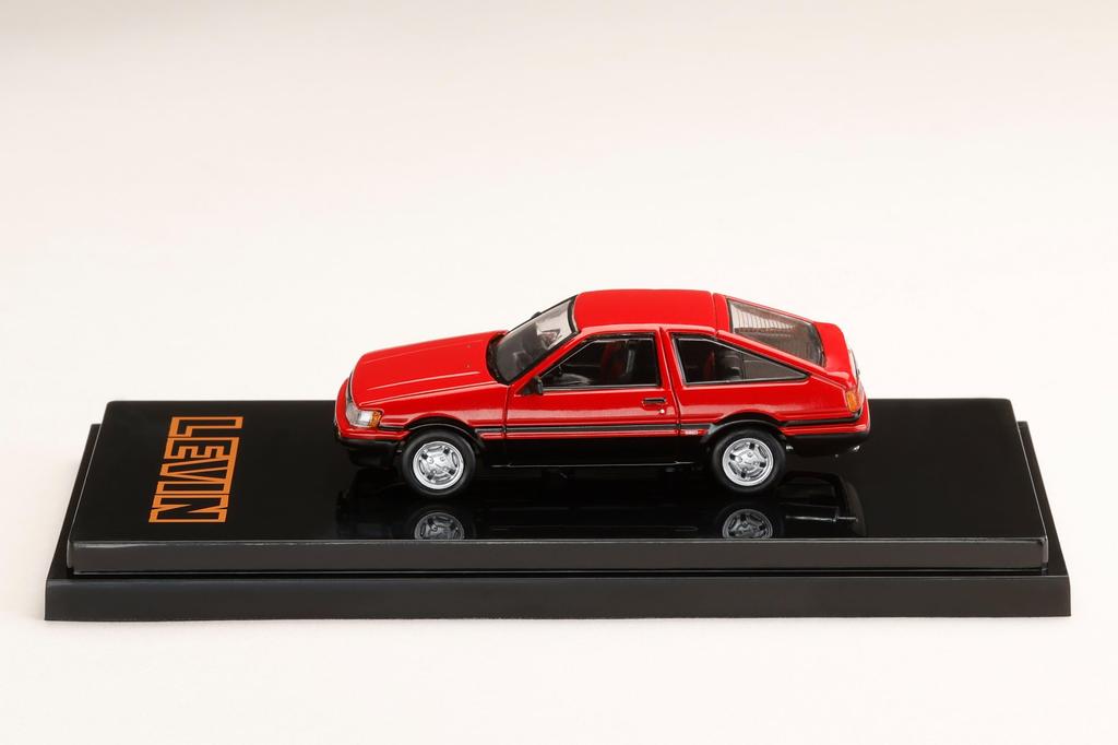 Hobby Japan HJ64 Toyota Corolla Levin AE86 3-дверный GT Apex 1983 Готовая модель HJ643037RK 1/64 Красный/Черный