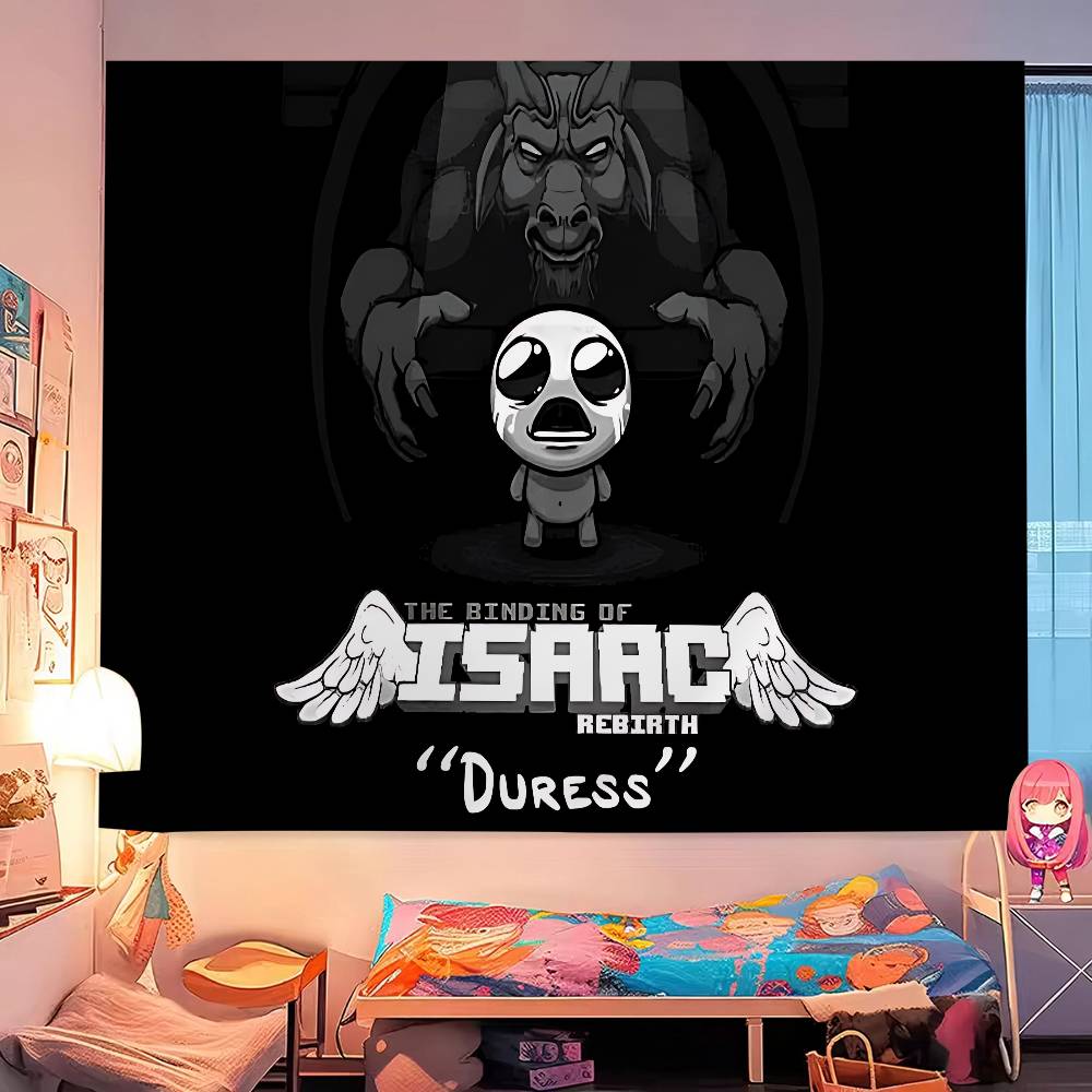 The Binding Of Isaac Напечатанный Большой Настенный Гобелен Настенное Украшение Домашний Декор Покрывало