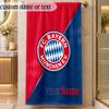 Beach TowelBayern Munich Custom Name Text Personalized Soft Towel for Beach Pool Indoor Home Decor Gift
