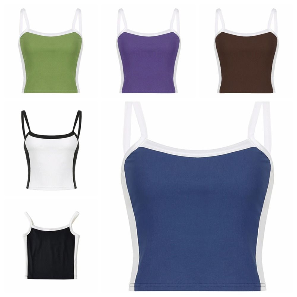 Spicy Girls Style Women's Short Vest Sweet Sleeveless Top Casual Slim Crop Top Lady