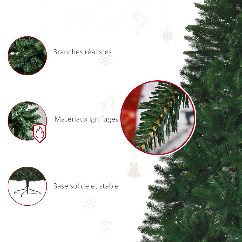 Artificial Christmas Tree 240cm H 1499 Branches, Needles, Imitation Nordmann Fir, Highly Realistic, Green
