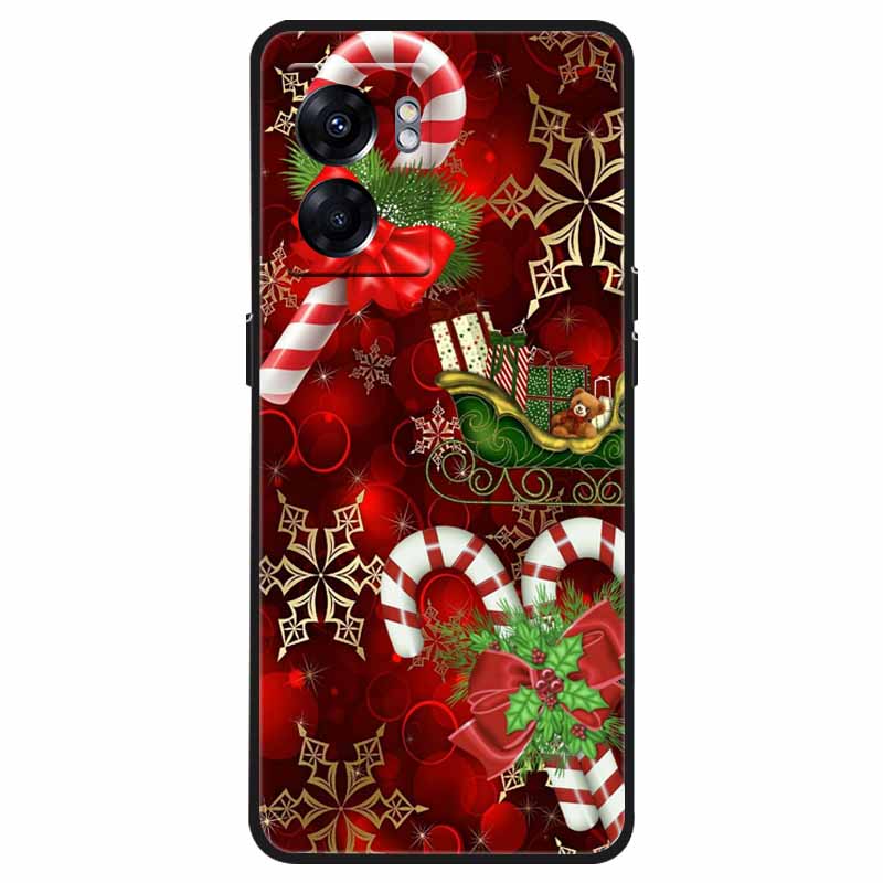 Чехол для OPPO Realme C33 C30s Рождественский Силиконовый Мягкий ТПУ Чехлы для Realme 9 Pro Plus Coque Realme8 5G Новогодний Подарок Funda