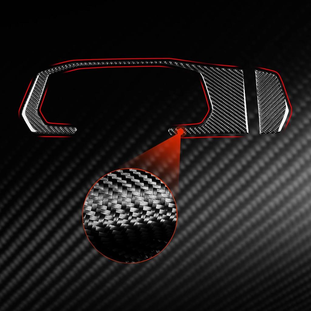 NVCNX Real Carbon Fiber Accessories for Volkswagen VW Jetta 2019-2024 2020 2021 2022 2023 Car Thick Overlay Dash Board Dashboard Instrument Cluster