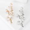 Sweet Fashion Temperament Pearl Peach Blossom Brooch Versatile Clothing Accessories Collar Pin Factory