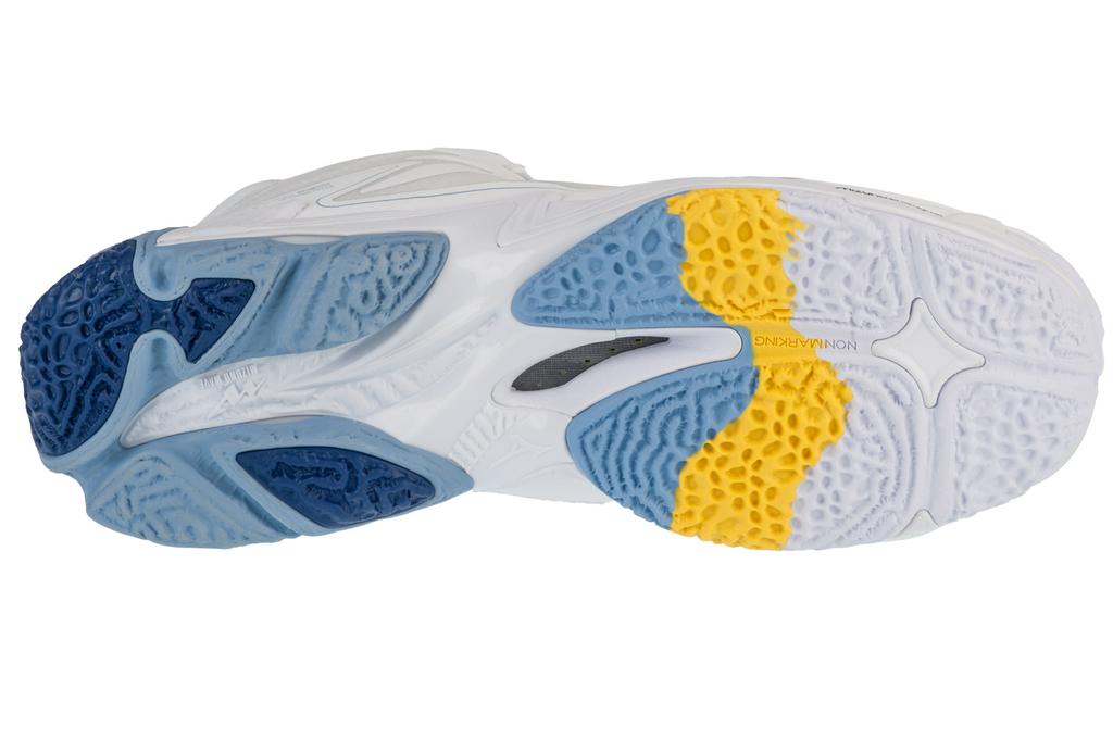 Mizuno Wave Lightning Z8 Mid, Unisex White Volleyball Shoes