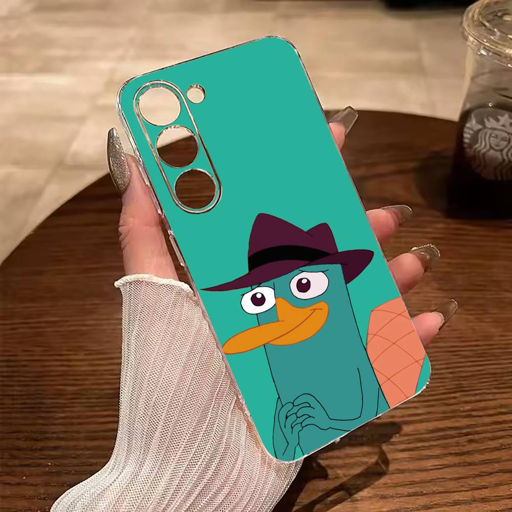 Прозрачный чехол для телефона P-Perry The P-Platypus для Samsung Galaxy A71, A70, A52, A51, A40, A30