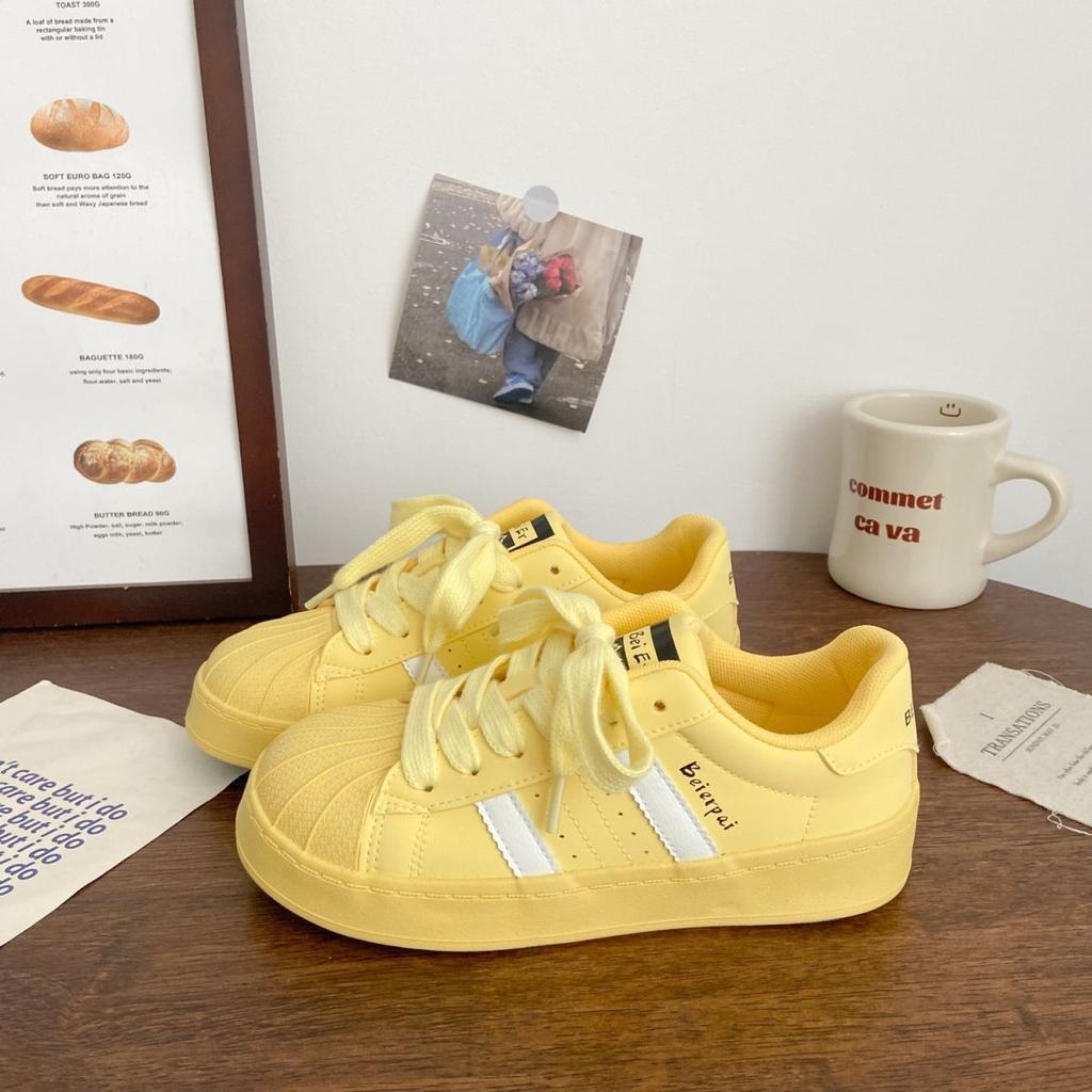 Shell Head Casual Student Board Shoes Campus Wind 2025 Spring New Blue Versatile Niche Dopamine Shoes Women