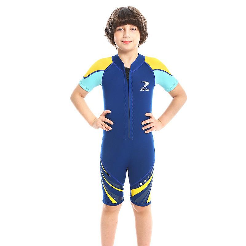 Kids 2.5mm Neoprene Wetsuit Snorkeling Swimming Surfing Winter Dive Full Body Suit Girls