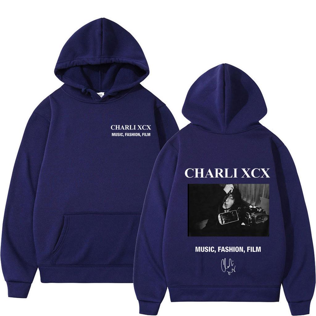 CHARLI XCX Album Music, Fashion, Film Tour 2026 Print Hoodie Men Women Fashion Pullover Loose Casual High Quality Sweatshirt