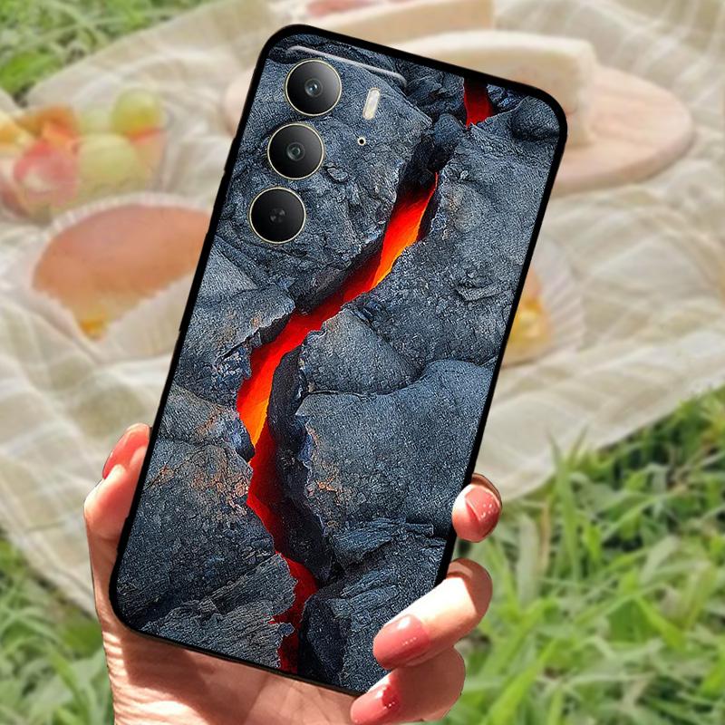 Чехол для Realme C75 Ударопрочный ТПУ Силиконовый Чехол для Телефона Для Oppo Realme C75 4G Fundas Бампер Чехол Модный Мягкий Защитный Корпус