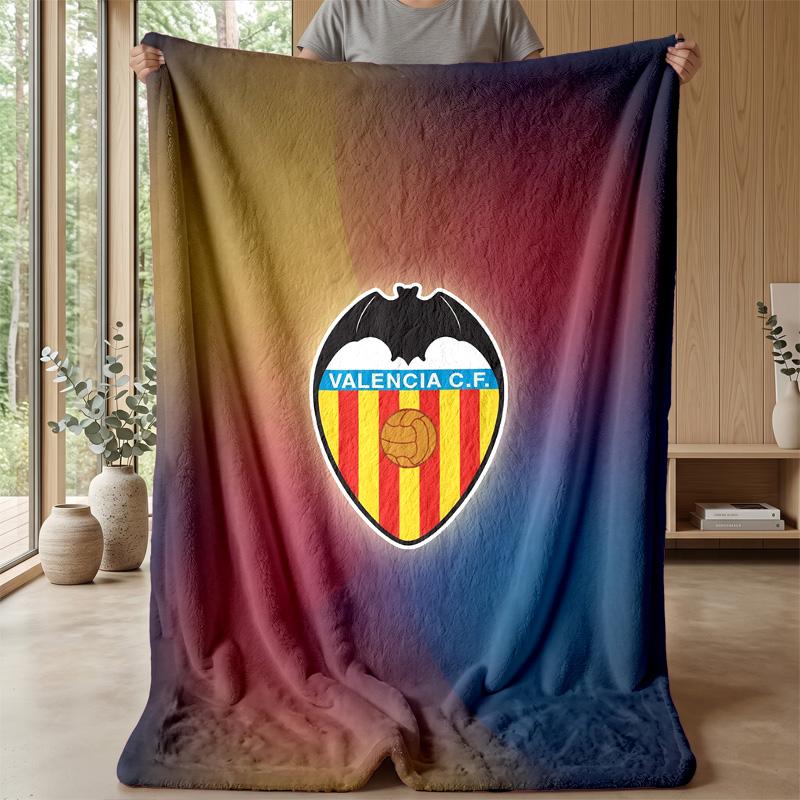 Valencia FC Soft Flannel Fleece Blanket Lightweight Cozy Warm Throw Blanket For Sofa Bed Home Decor