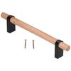 Modern Simple Drawer Wardrobe Handle Black Pine Door Pull Furniture Hardware for Home Living Room128 Hole