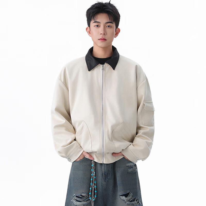 ТОМ АДАМ Мужская куртка-пилот в американском повседневном стиле с лацканами