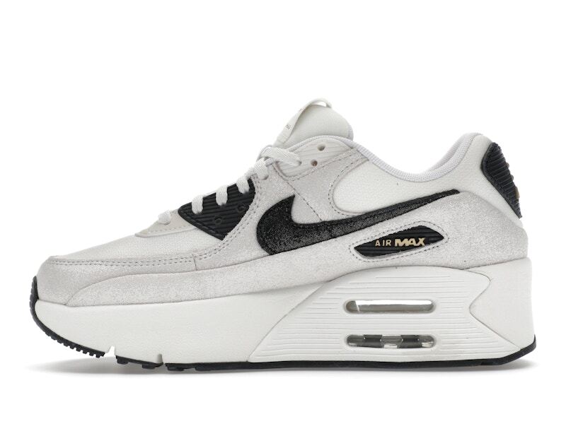 Nike Air Max 90 LV8 Белый Металлический Золотой Черный W - HQ3497-100