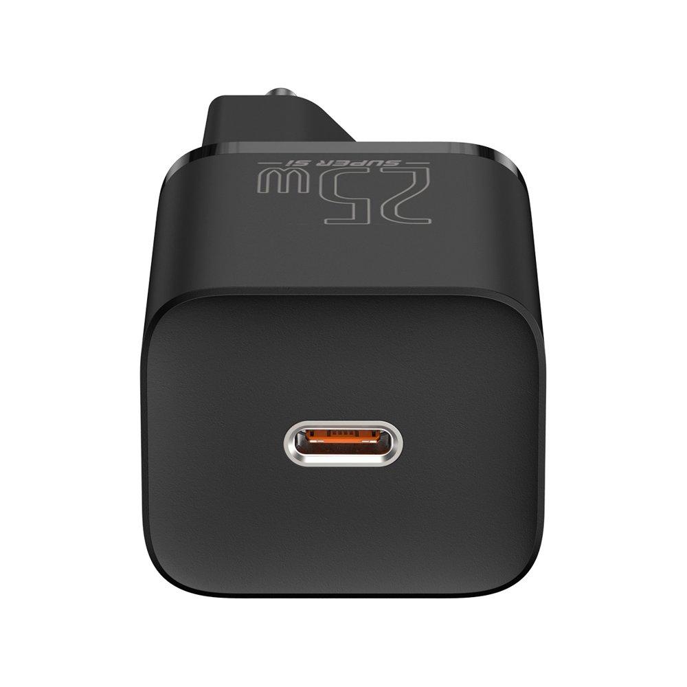 Super Fast USB-C 25W Power Delivery Quick Charge Charger - Black