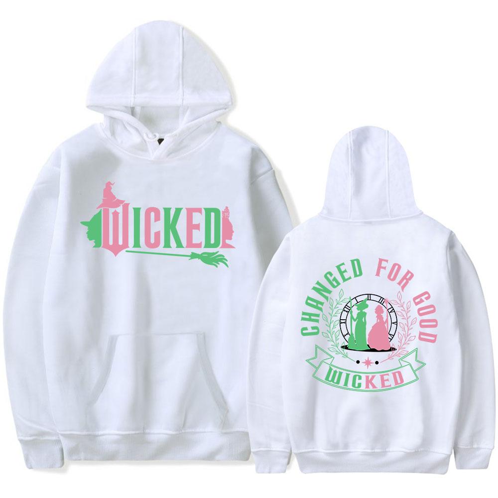 Wicked Changed For Good Hoodies Merch Unisex Fashion Long Sleeve Hoodie Pullover Streetwear Sweatshirt Clothing Fashion Outwear