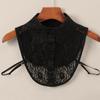 Lace Fake Collar Women'S Versatile Chiffon Fake Collar Lace Hollow Shirt Collar Summer And Autumn Bottom Decorative Collar