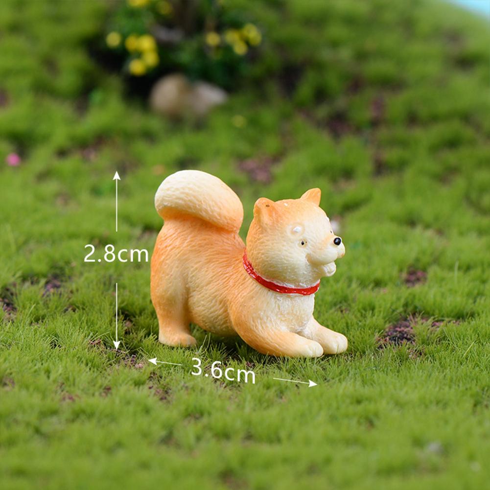 Micro Landscape Decoration Akita Dog-shaped Diy Succulent Creative Bonsai Resin Small Decoration